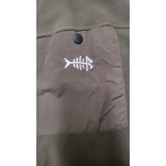 BassDash Men's Fleece Jacket 1/4 Zip Olive Green 2XL NWT USA Seller - Picture 2 of 8